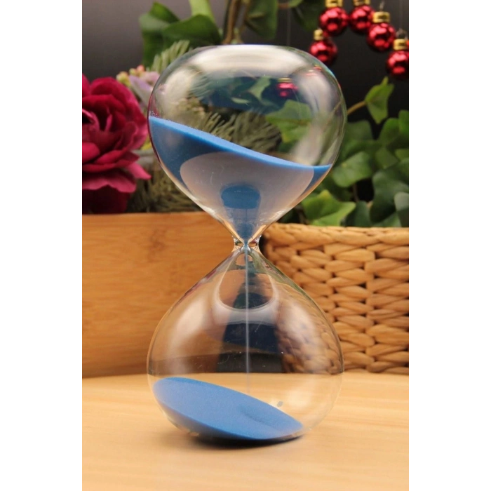 Masaüstü Cam Kum Saati – Estetik Tasarım, Dekoratif Zaman Ölçüm Aleti