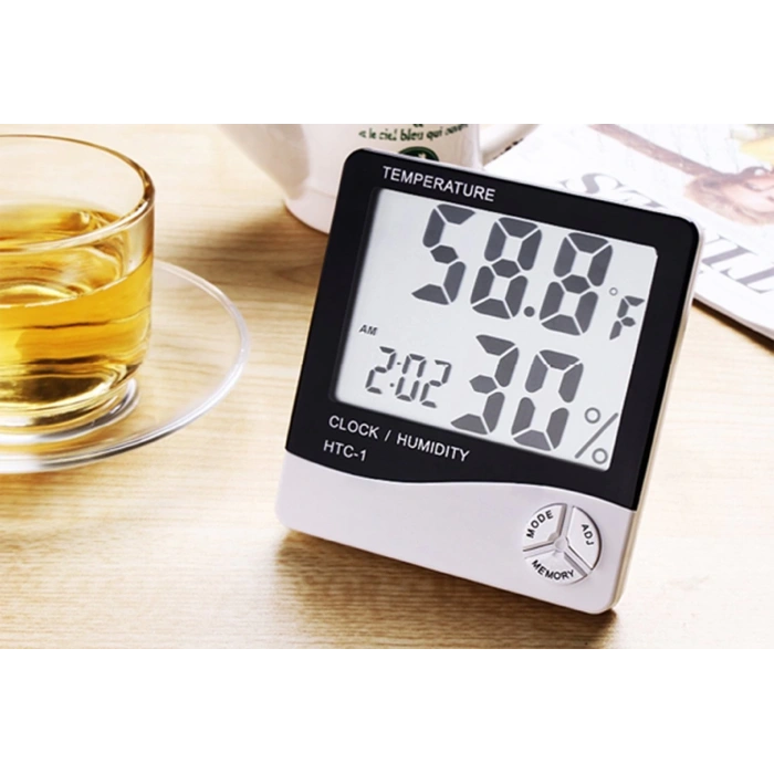 Masaüstü Dijital Termometre  Nem Ölçer Higrometre (5365)
