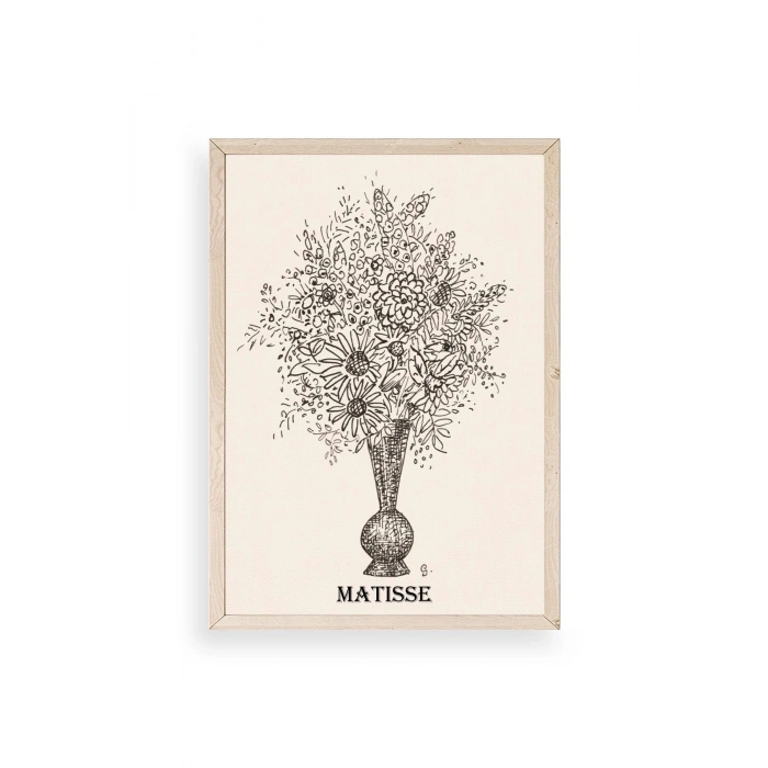 Matisse Ahşap Çerçeveli Tablo 17 x 23