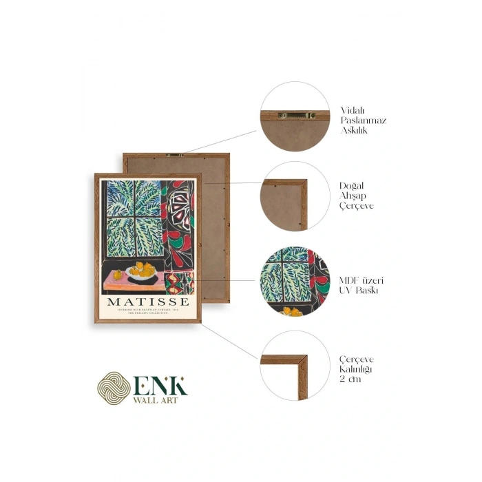 Matisse Ahşap Çerçeveli Tablo 17 x 23