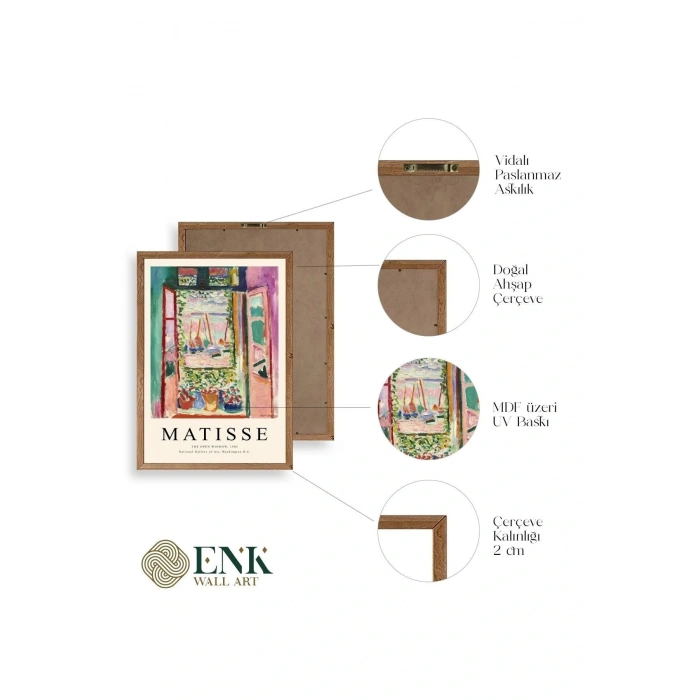 Matisse Ahşap Çerçeveli Tablo 17 x 23