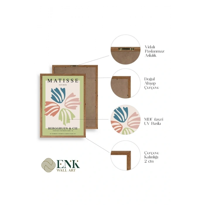 Matisse Ahşap Çerçeveli Tablo 17 x 23