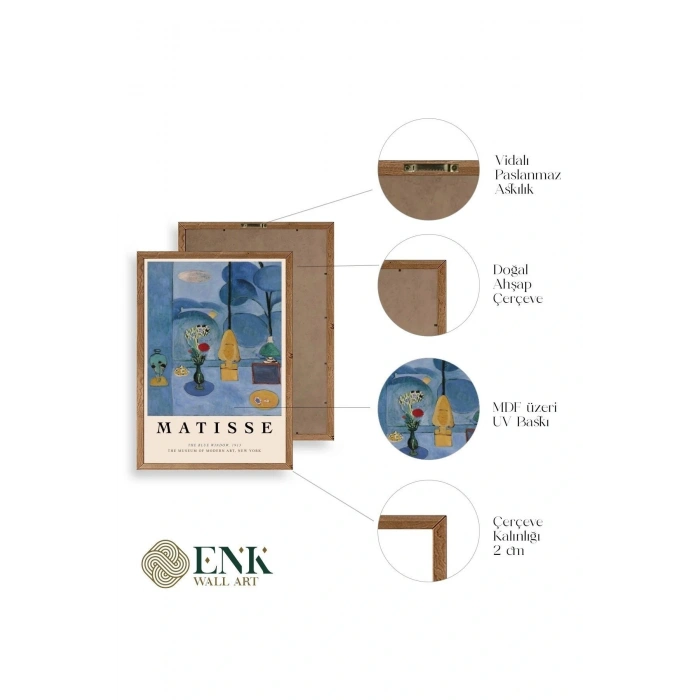 Matisse Ahşap Çerçeveli Tablo 17 x 23