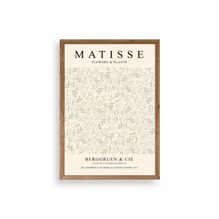 Matisse Ahşap Çerçeveli Tablo 23 x 30