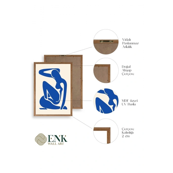 Matisse Ahşap Çerçeveli Tablo 23 x 30