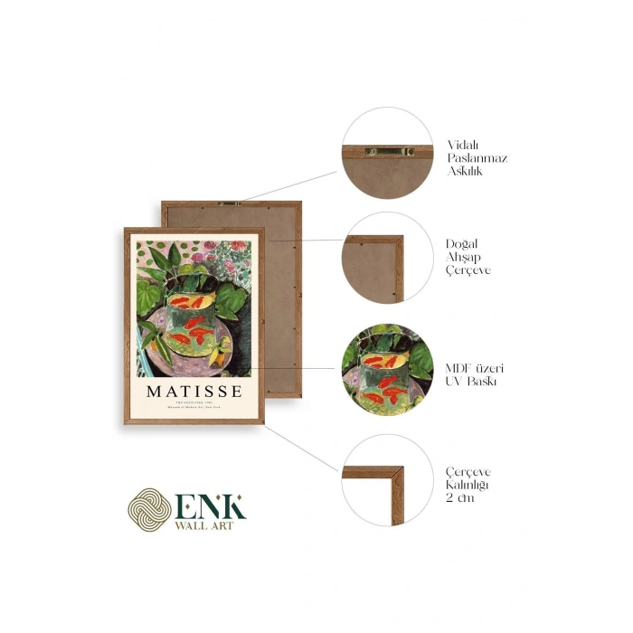 Matisse Ahşap Çerçeveli Tablo 23 x 30