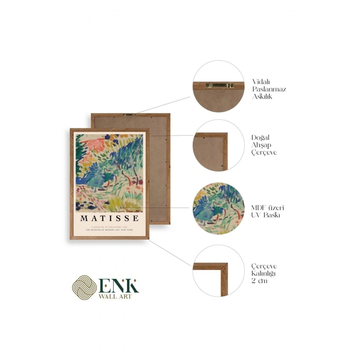 Matisse Ahşap Çerçeveli Tablo 23 x 30