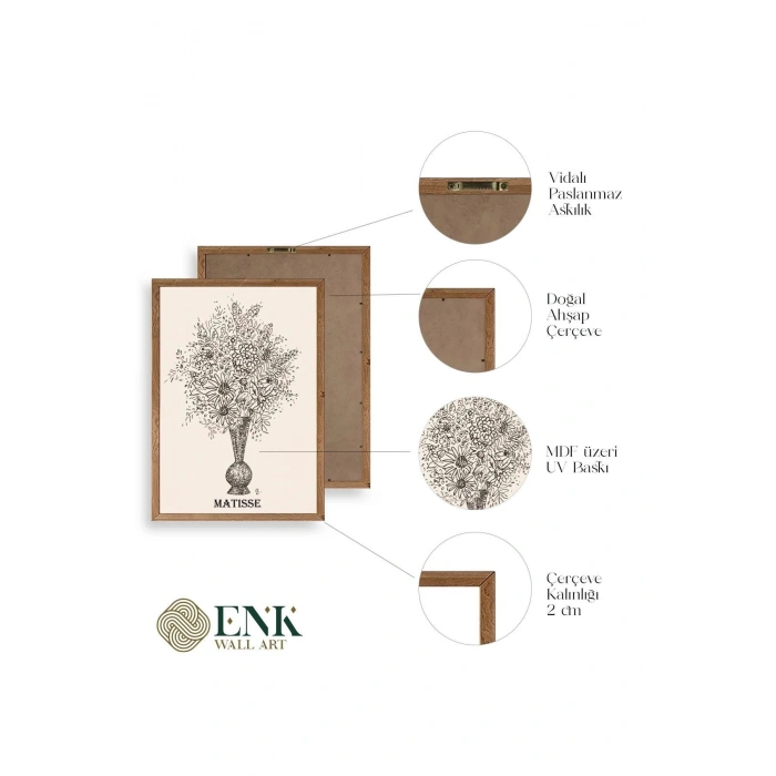 Matisse Ahşap Çerçeveli Tablo 23 x 30