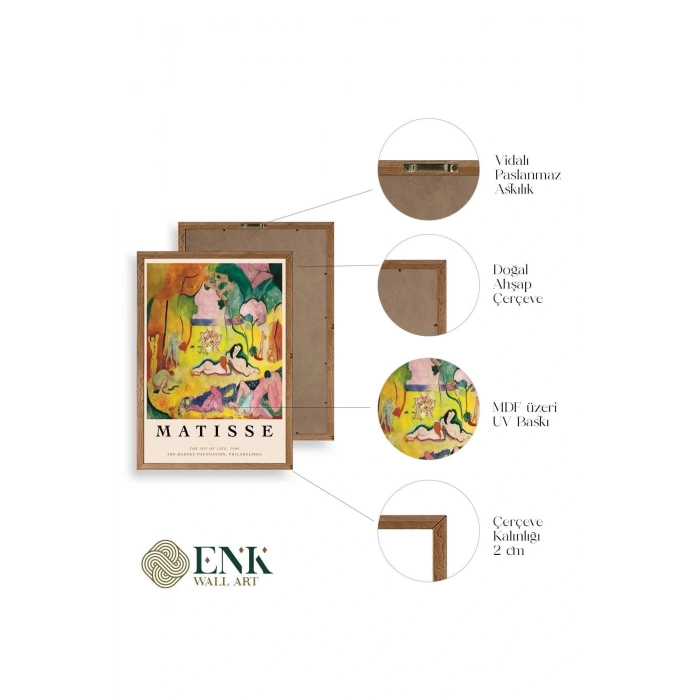 Matisse Ahşap Çerçeveli Tablo 23 x 30