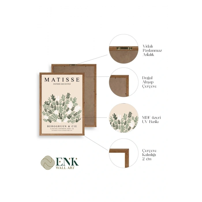 Matisse Ahşap Çerçeveli Tablo 23 x 30