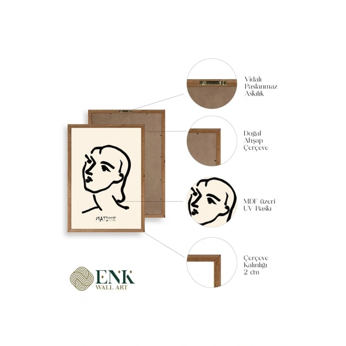 Matisse Ahşap Çerçeveli Tablo 23 x 30