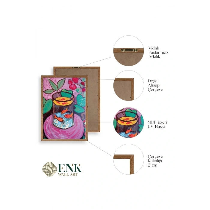 Matisse Ahşap Çerçeveli Tablo 30 x 42