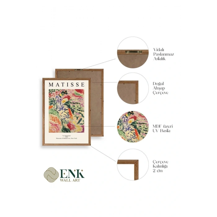 Matisse Ahşap Çerçeveli Tablo 30 x 42