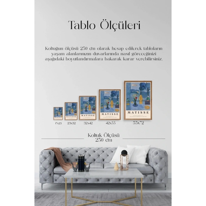 Matisse Ahşap Çerçeveli Tablo 30 x 42