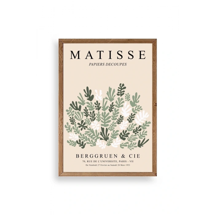 Matisse Ahşap Çerçeveli Tablo 50 x 70