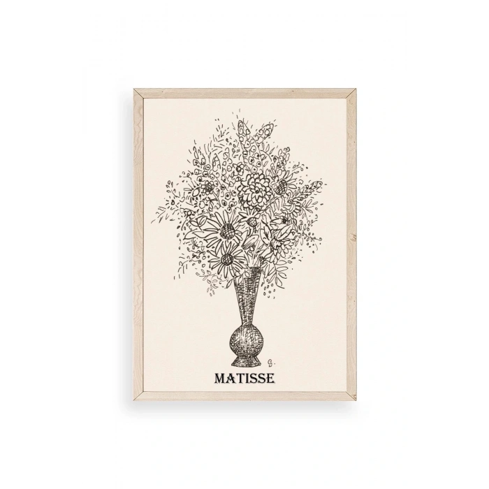 Matisse Ahşap Çerçeveli Tablo 50 x 70