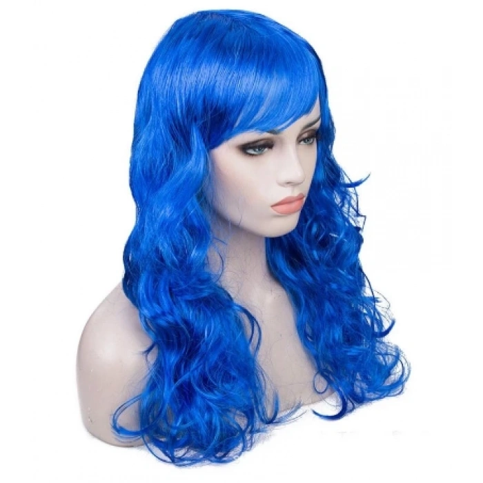 Blue Color Party Wig