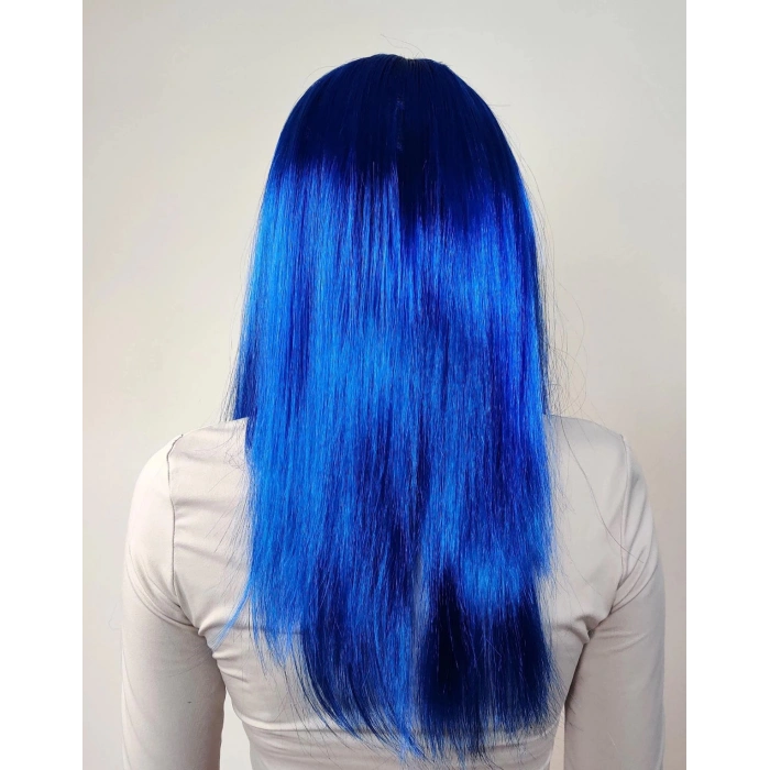 Mavi Renk Uzun Parti Peruğu (5365)