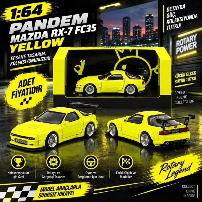 Mazda Rx-7 Fc3s Sarı 1 Adet