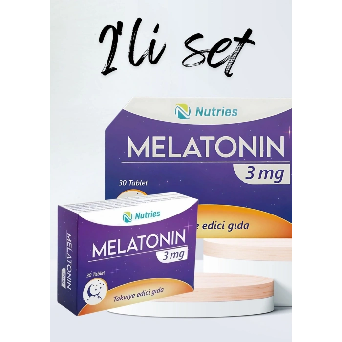 Melatonin Uyku Destek Tableti 3 Mg 30’lu – 2’li Avantaj Paketi
