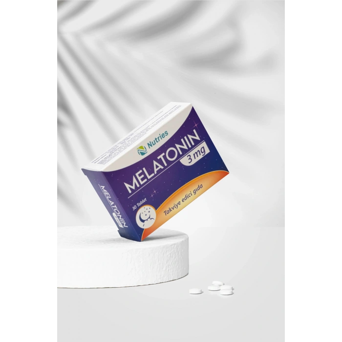 Melatonin Uyku Destek Tableti 3 Mg 30’lu – 2’li Avantaj Paketi