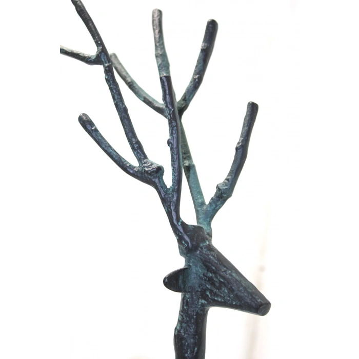 مجموعة ثلاثة غزلان معدنية