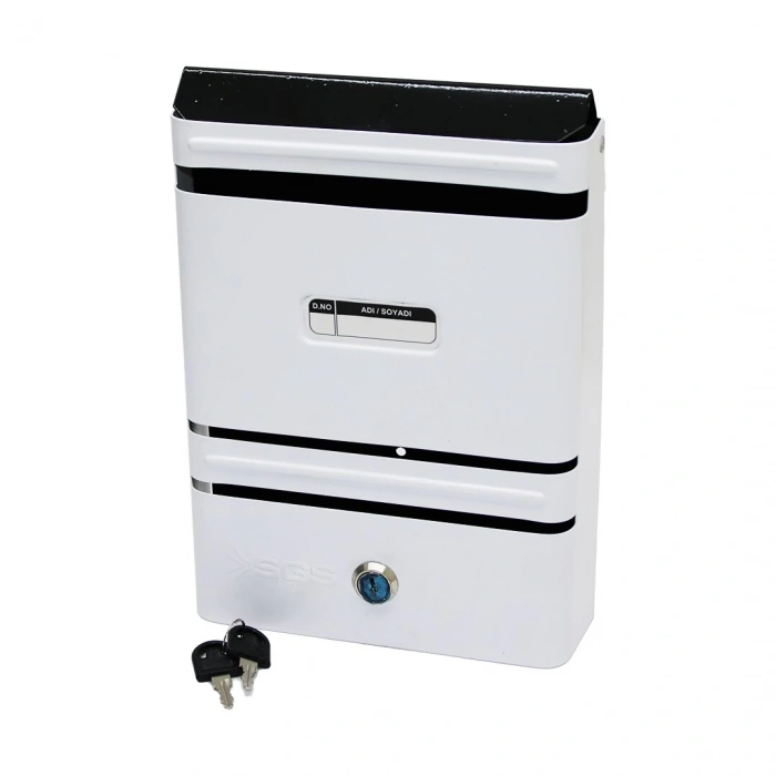 METAL BEYAZ POSTA KUTUSU (5365)