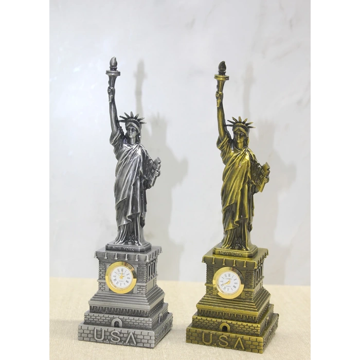 Metal Clock Liberty Monument