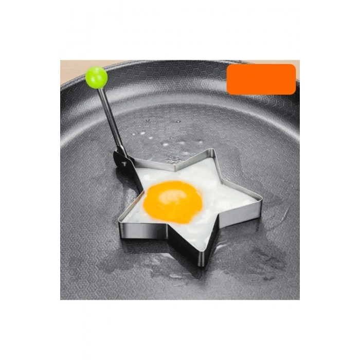 Metalik Yıldız Şeklinde Metal Omlet Yumurta Ve Krep Kalıpları