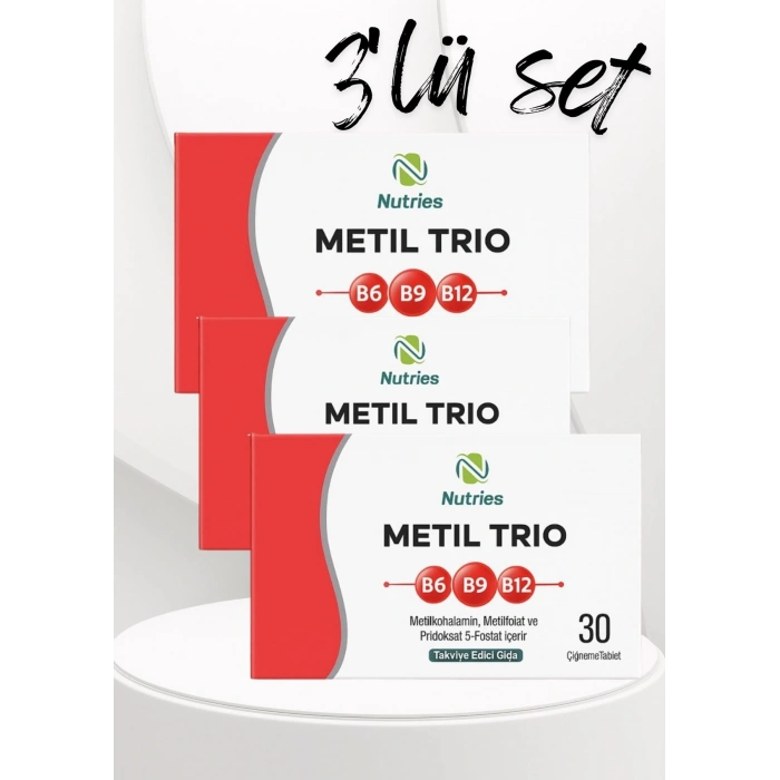 Metil B12 Çiğneme Tableti – 3’lü Ekonomik Set