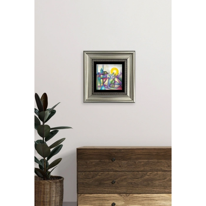 Mevlana Mevlevi Çerçeveli Taş Tablo 20 cm