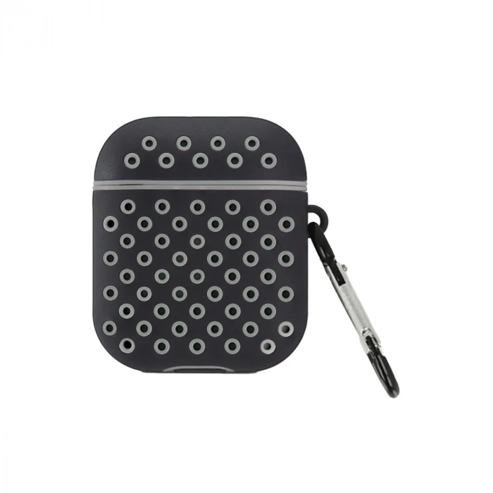 Durukar®  Airpods 2 (2.nesil) Spor Delikli Kılıf - Siyah-Gri