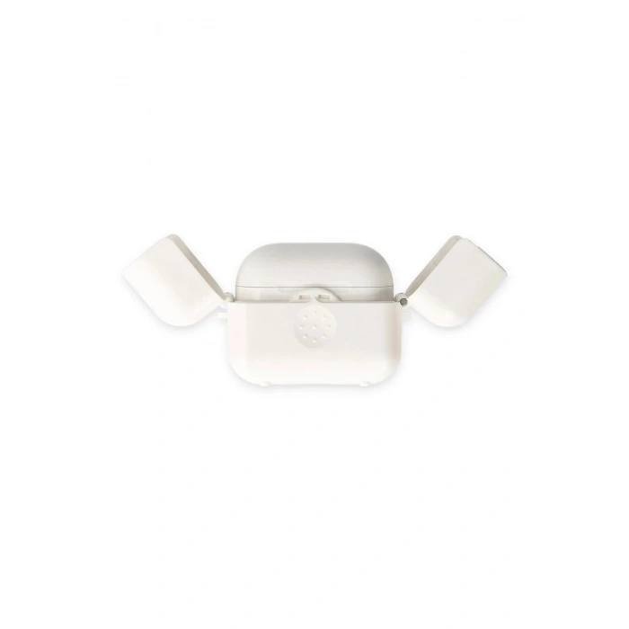 Mey İthalat®  Airpods 3 (3.nesil) Basmalı Kılıf - Beyaz