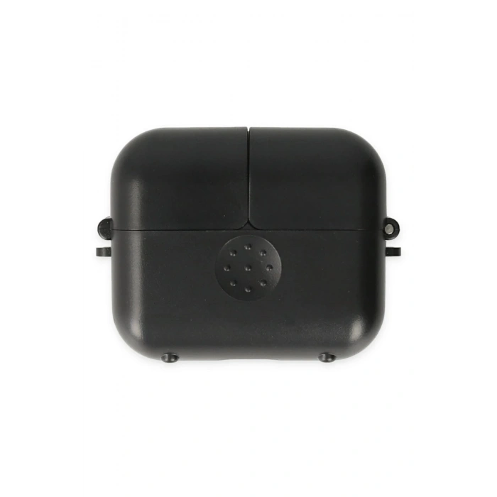 Mey İthalat®  Airpods 3 (3.nesil) Basmalı Kılıf - Siyah