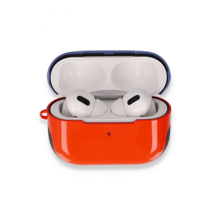 Durukar®  Airpods Pro (1.nesil) 3in1 Kılıf - Kırmızı-Lacivert