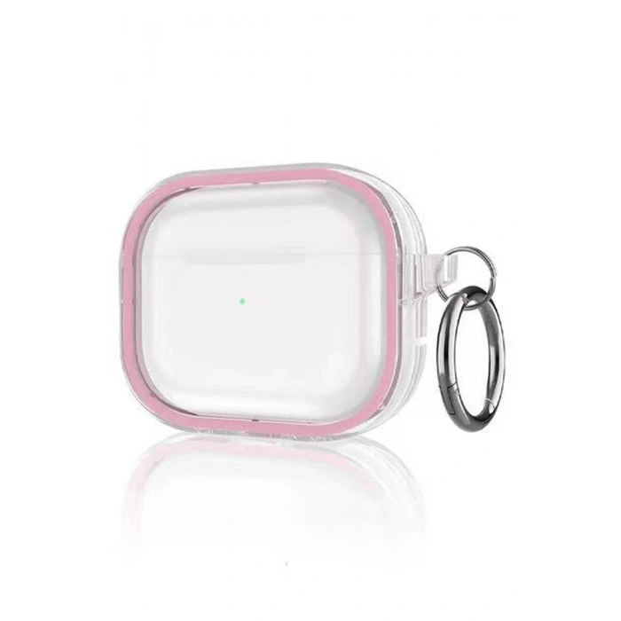 Durukar®  Airpods Pro 2 (2.nesil) Shiny Şeffaf Kılıf - Pembe