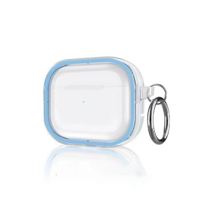 Durukar®  Airpods Pro 2 (2.nesil) Shiny Şeffaf Kılıf - Sierra Blue