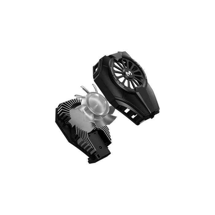 Mey İthalat®  DL06 RGB Radyatör Telefon Soğutucu Fan - Siyah