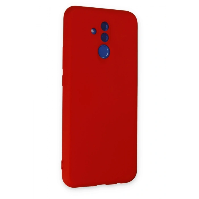 Durukar®  Huawei Mate 20 Lite Kılıf Nano içi Kadife Silikon - Kırmızı