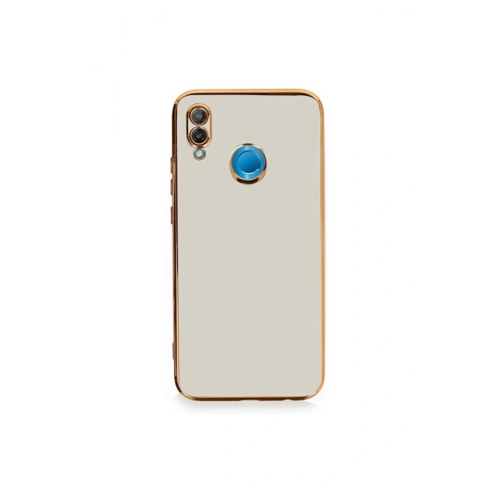 Durukar®  Huawei P20 Lite Kılıf Volet Silikon - Beyaz