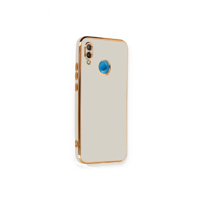 Durukar®  Huawei P20 Lite Kılıf Volet Silikon - Beyaz