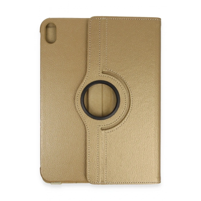 Durukar®  iPad 2022 10.9 (10.nesil) Kılıf 360 Tablet Deri Kılıf - Gold