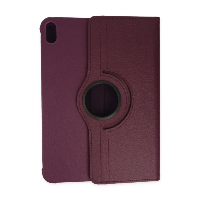Durukar®  iPad 2022 10.9 (10.nesil) Kılıf 360 Tablet Deri Kılıf - Mürdüm