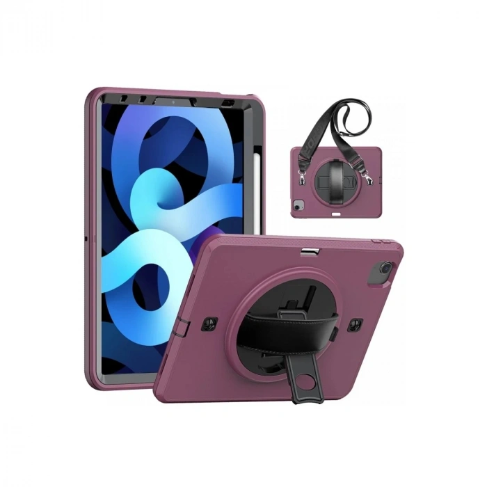 Durukar®  iPad Pro 11 (2020) Kılıf Strap-C Otterbox Tablet Kapak - Mürdüm