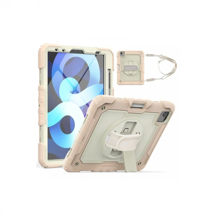 Durukar®  iPad Pro 11 (2020) Kılıf Strap New Tablet Kapak - Pembe