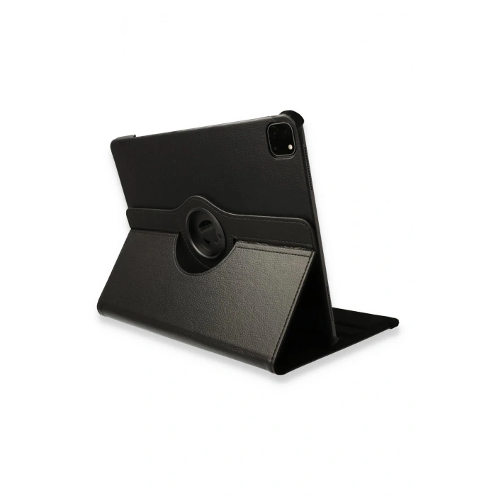 Durukar®  iPad Pro 12.9 (2021) Kılıf 360 Tablet Deri Kılıf - Siyah