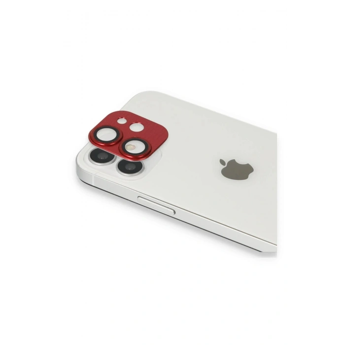 Durukar®  iPhone 11 Pers Alüminyum Kamera Lens - Kırmızı