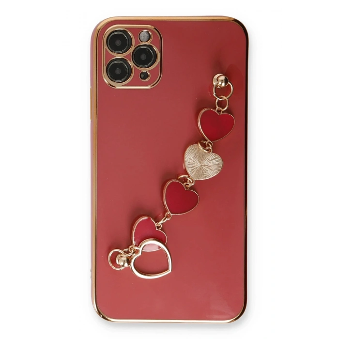 Mey İthalat®  iPhone 11 Pro Kılıf Esila Silikon - Kırmızı