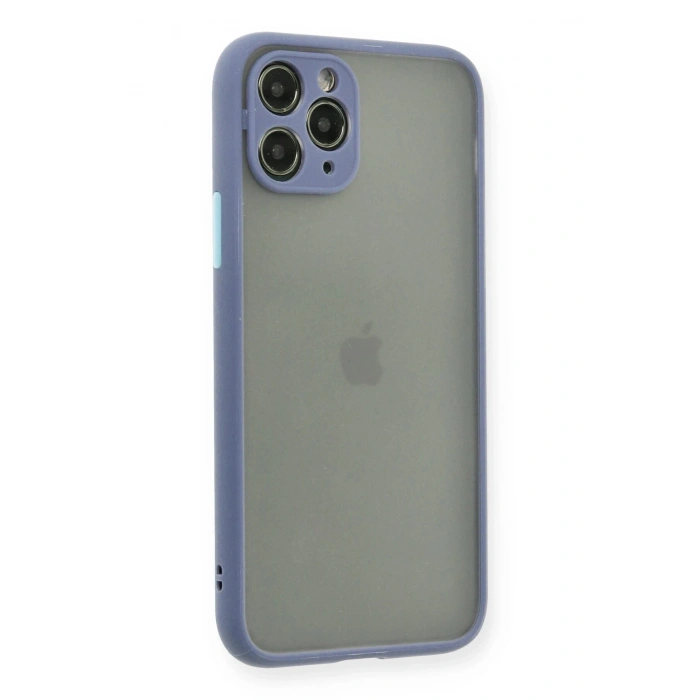 Durukar®  iPhone 11 Pro Kılıf Montreal Silikon Kapak - Gri