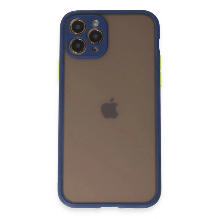 Durukar®  iPhone 11 Pro Kılıf Montreal Silikon Kapak - Lacivert